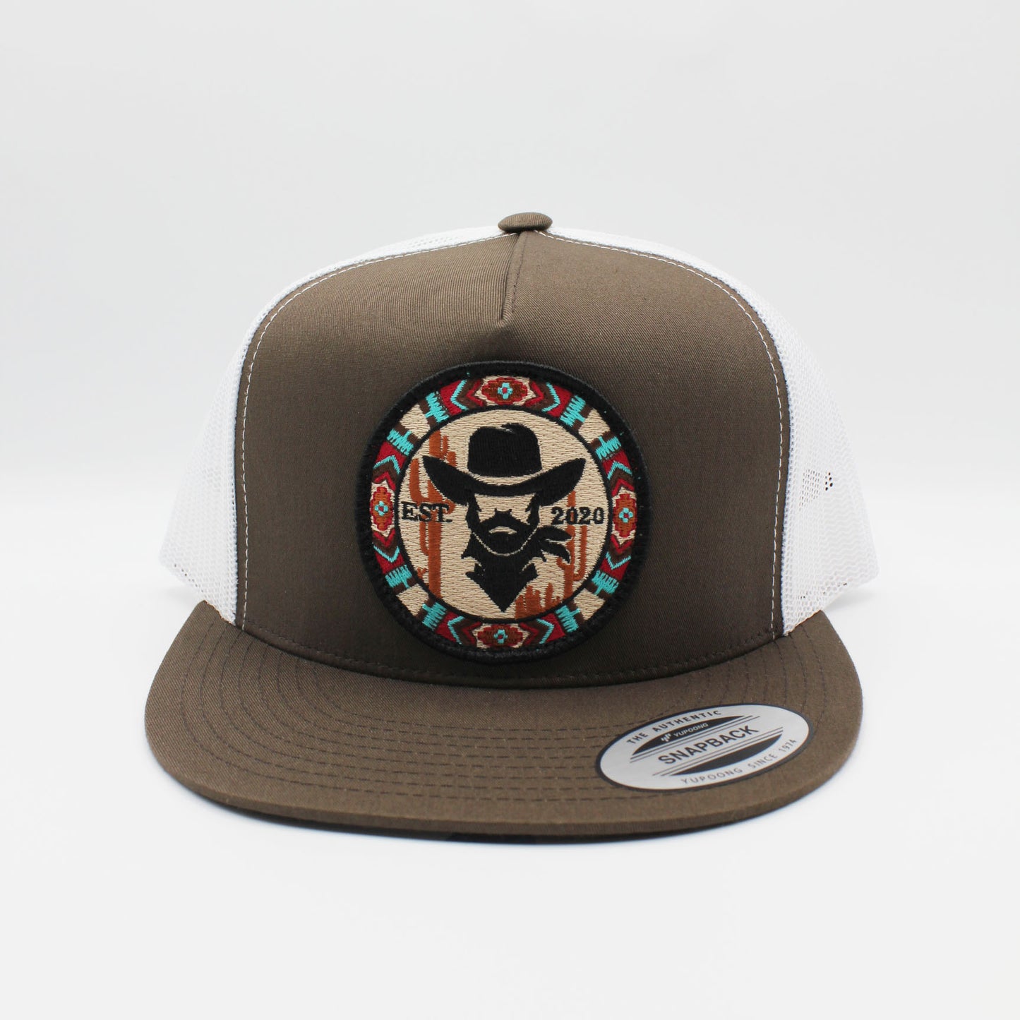 De Rancho round patch (Brown/white)