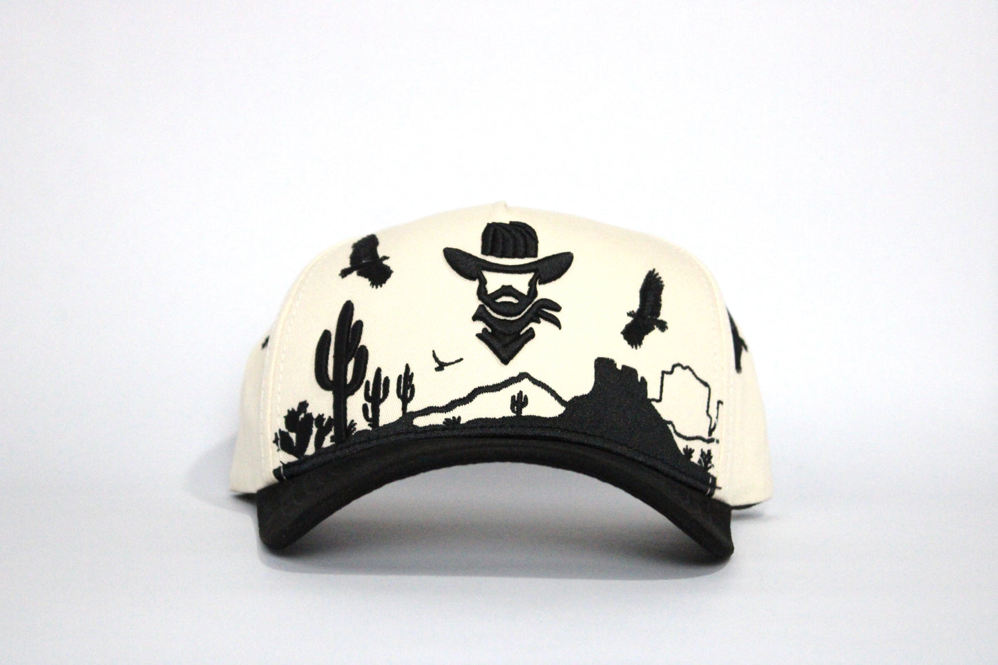 De Rancho Zopilote a-frame hat (Cream/Black)