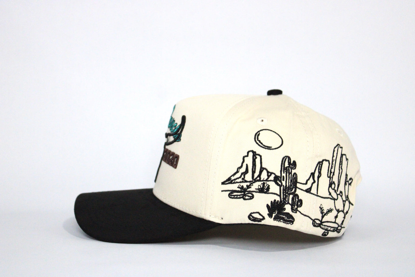 De Rancho Dessert Skull a-frame hat (Cream/Black)
