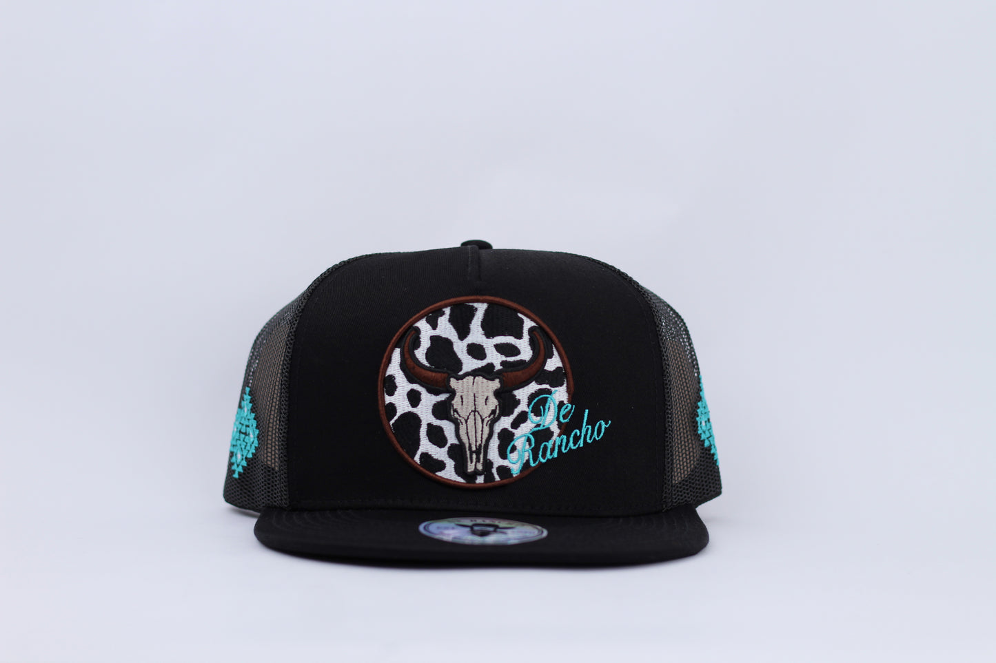 De Rancho Western Print Hat (Black) DR245