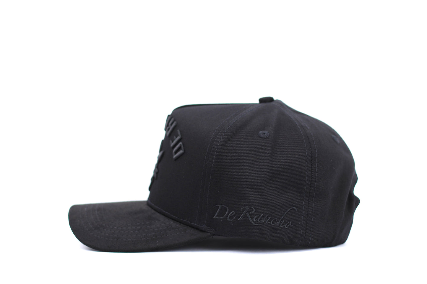 De Rancho a-frame hat Backwards logo (Black) DR266
