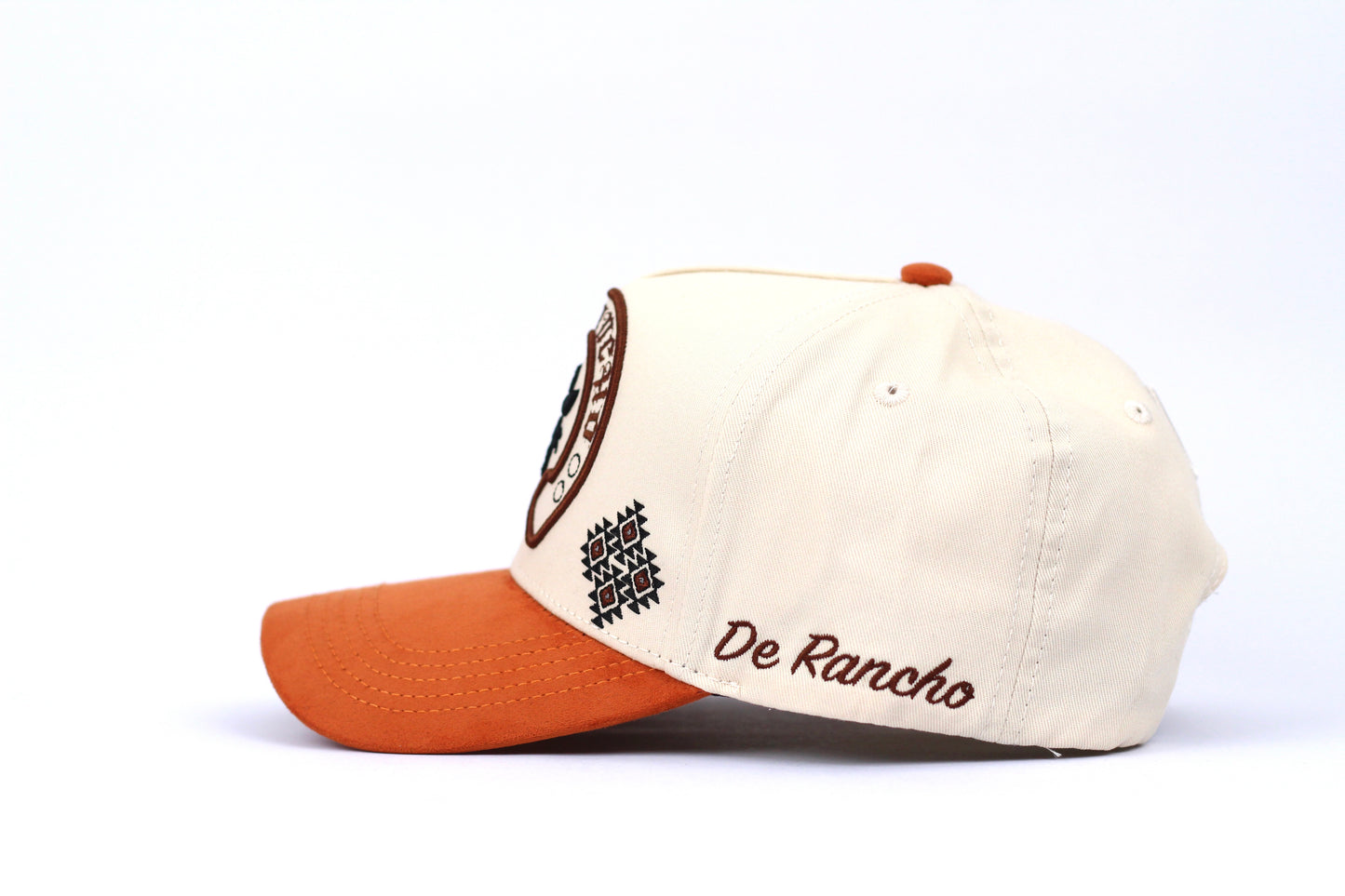 De Rancho Herradura a-frame hat (Beige/Orange)