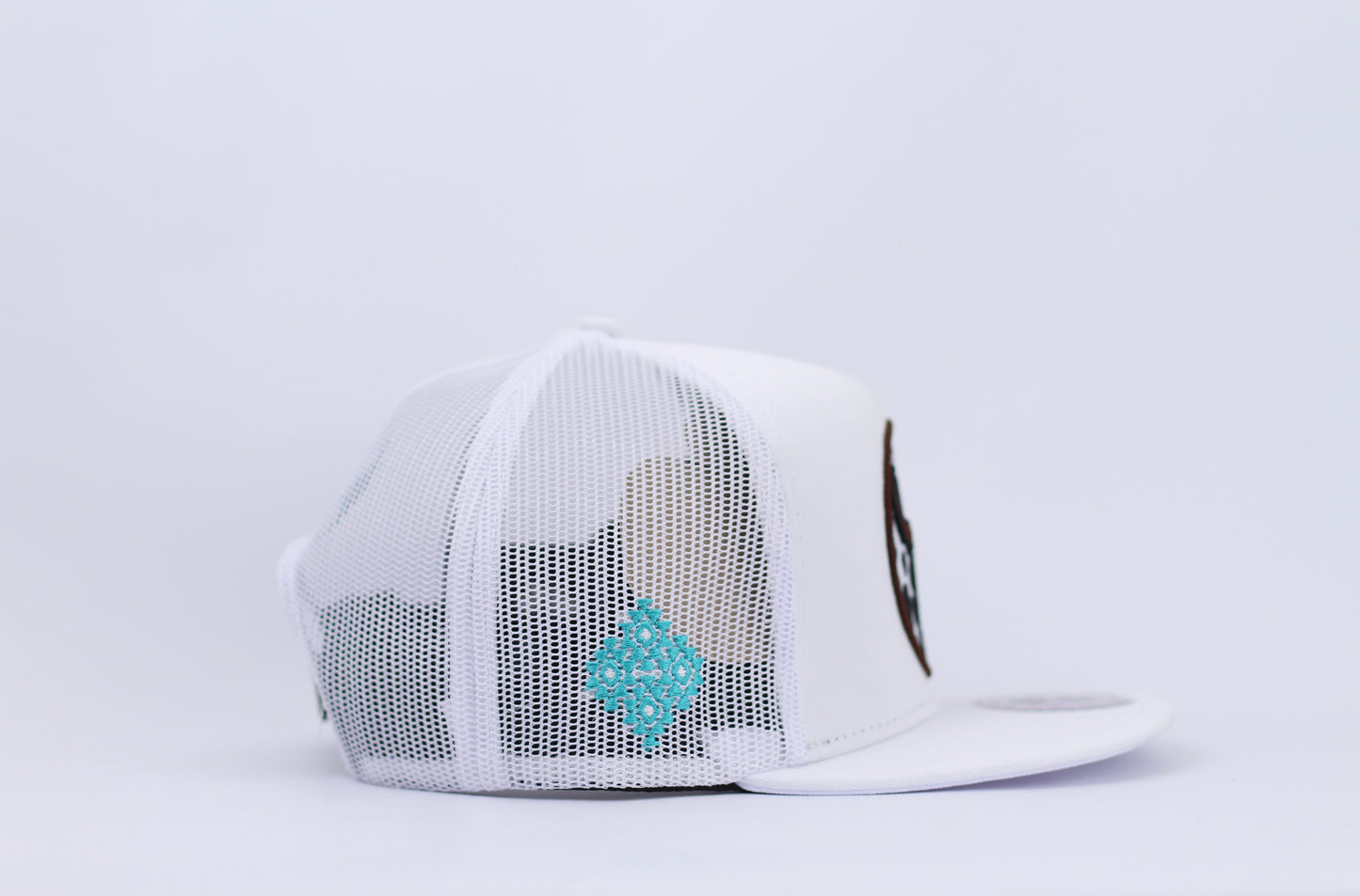 De Rancho Western Print Hat (White) DR246