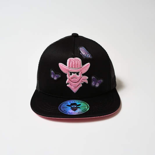 De Rancho Butterfly Hat Kids (Black) DR125