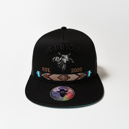 De Rancho Tribal Bull Black Hat DR073