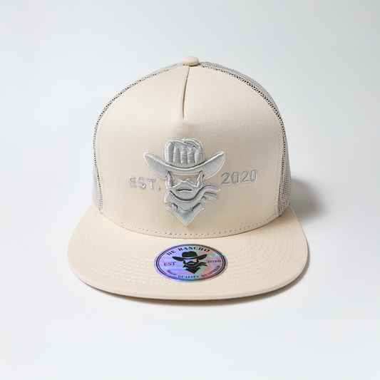 De Rancho a-frame hat (Cream/Silver) DR166