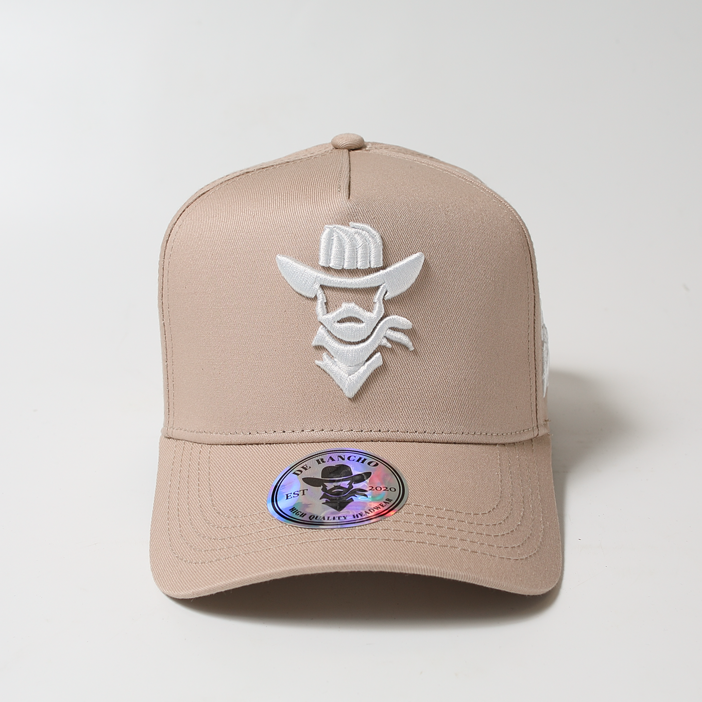De Rancho a-frame hat (Cream/White)
