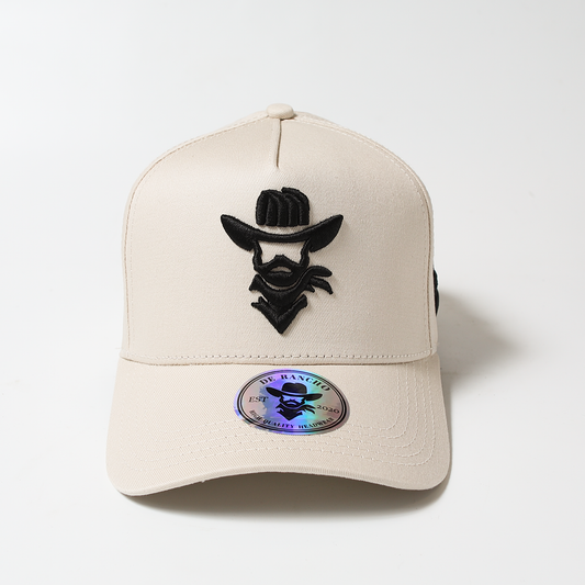 De Rancho a-frame hat (Cream/Black)