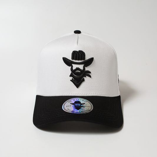 De Rancho a-frame hat (White/Black)