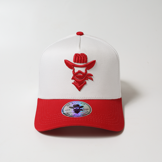 De Rancho a-frame hat (White/Red)