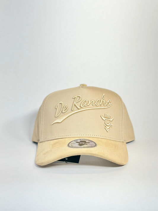 De Rancho Suede Ball Cap (Khaki) DR237