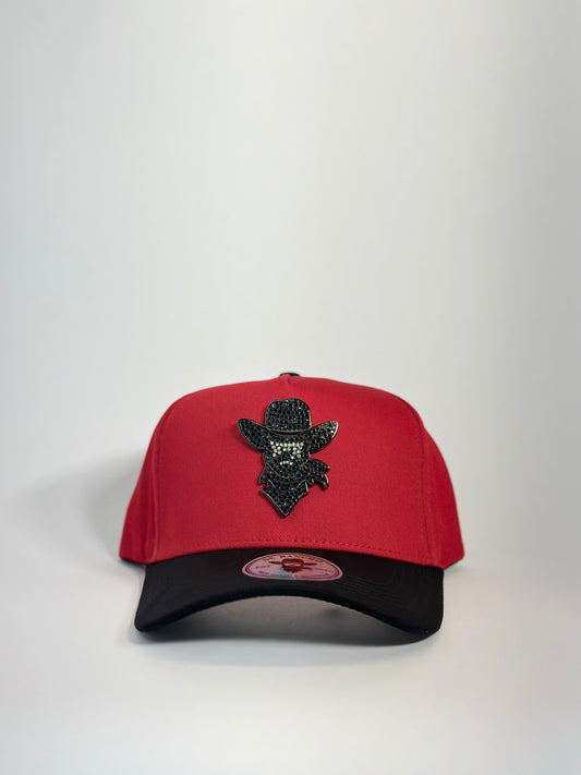 De Rancho DIAMOND DUST SUEDE Special Edition Hat (Red) DR234