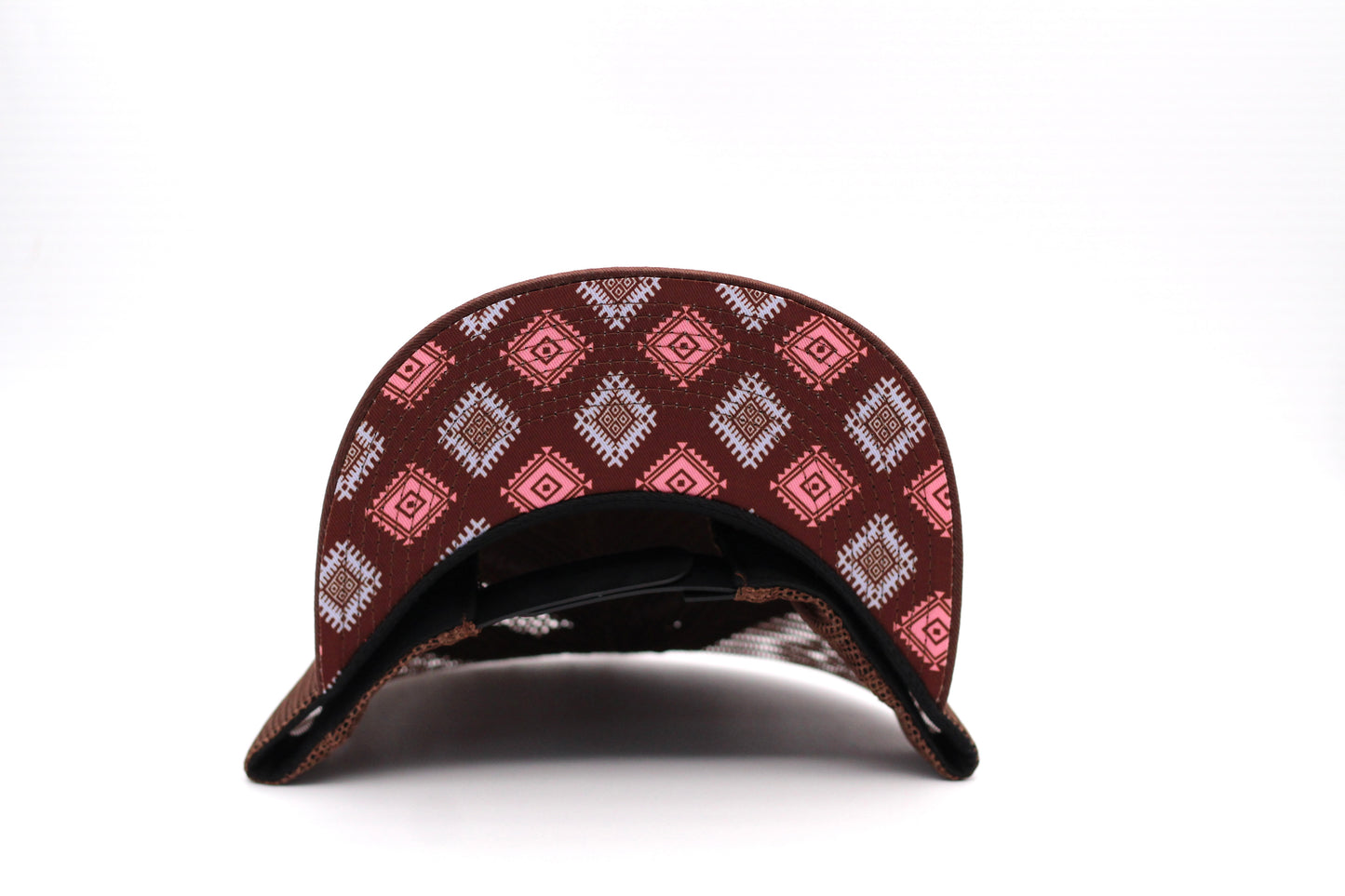 De Rancho Fine Aztec Print Hat (Brown/Pink)