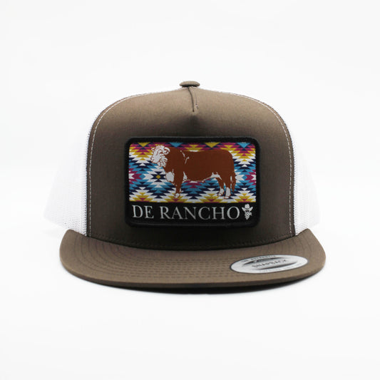 De Rancho Charolais Aztec Print Brown