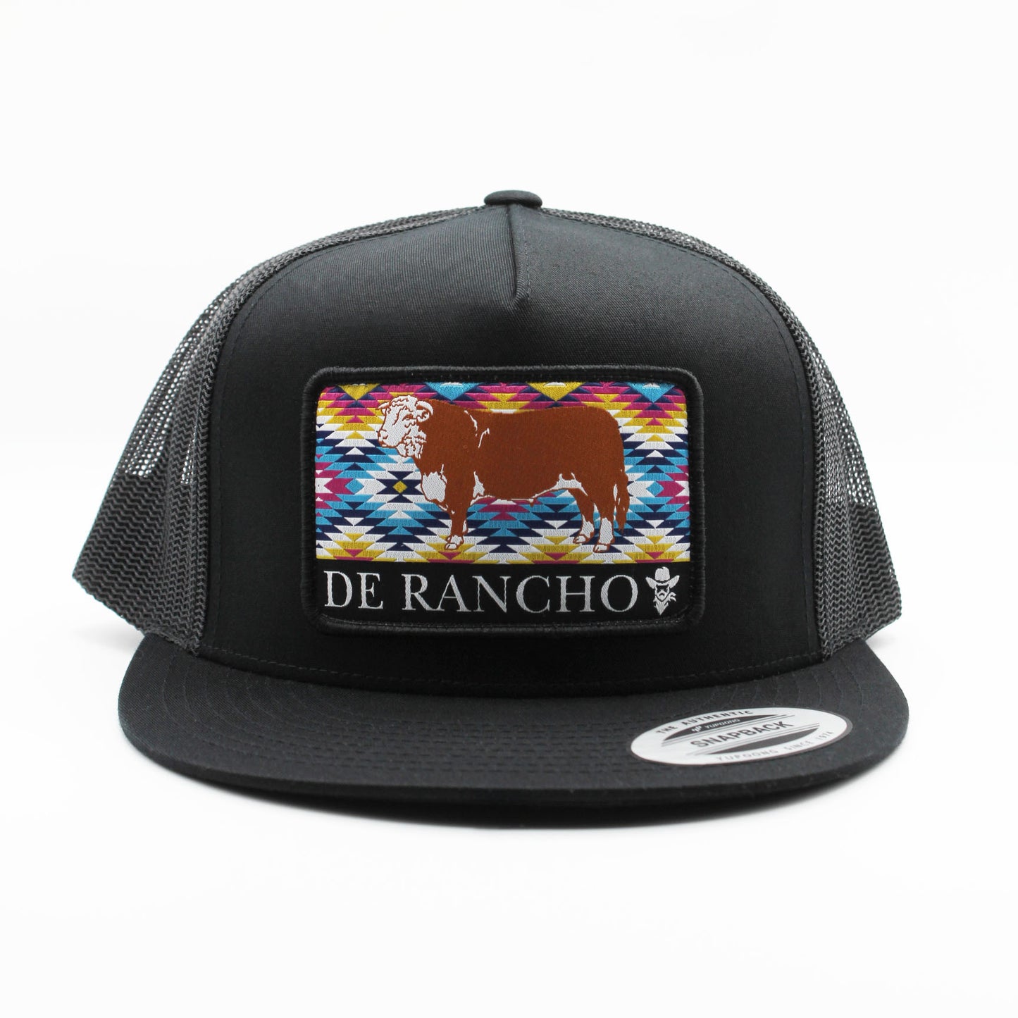 De Rancho Charolais Aztec Print Black