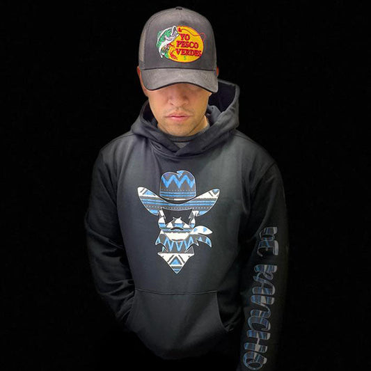 Blue Aztec De Rancho Hoodie