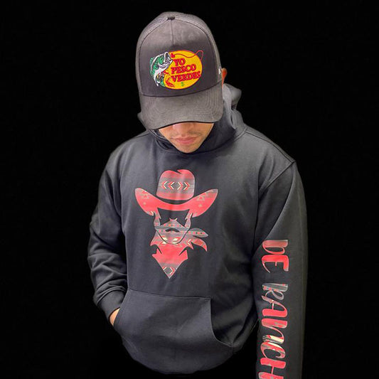 Red Aztec De Rancho Hoodie