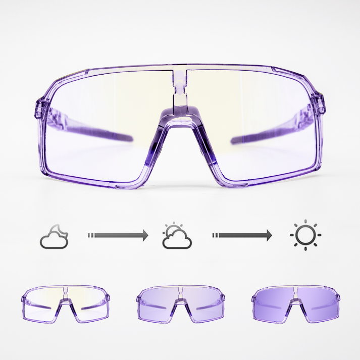 Photochromic Sport Sunglasses (Purple)