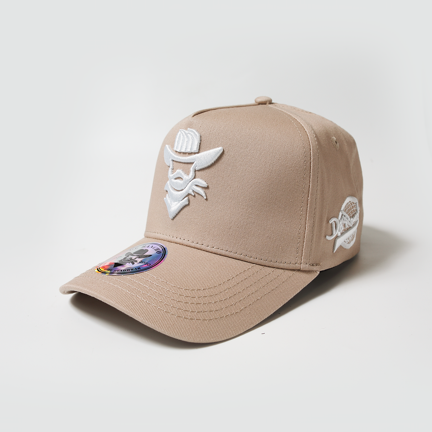 De Rancho a-frame hat (Cream/White)