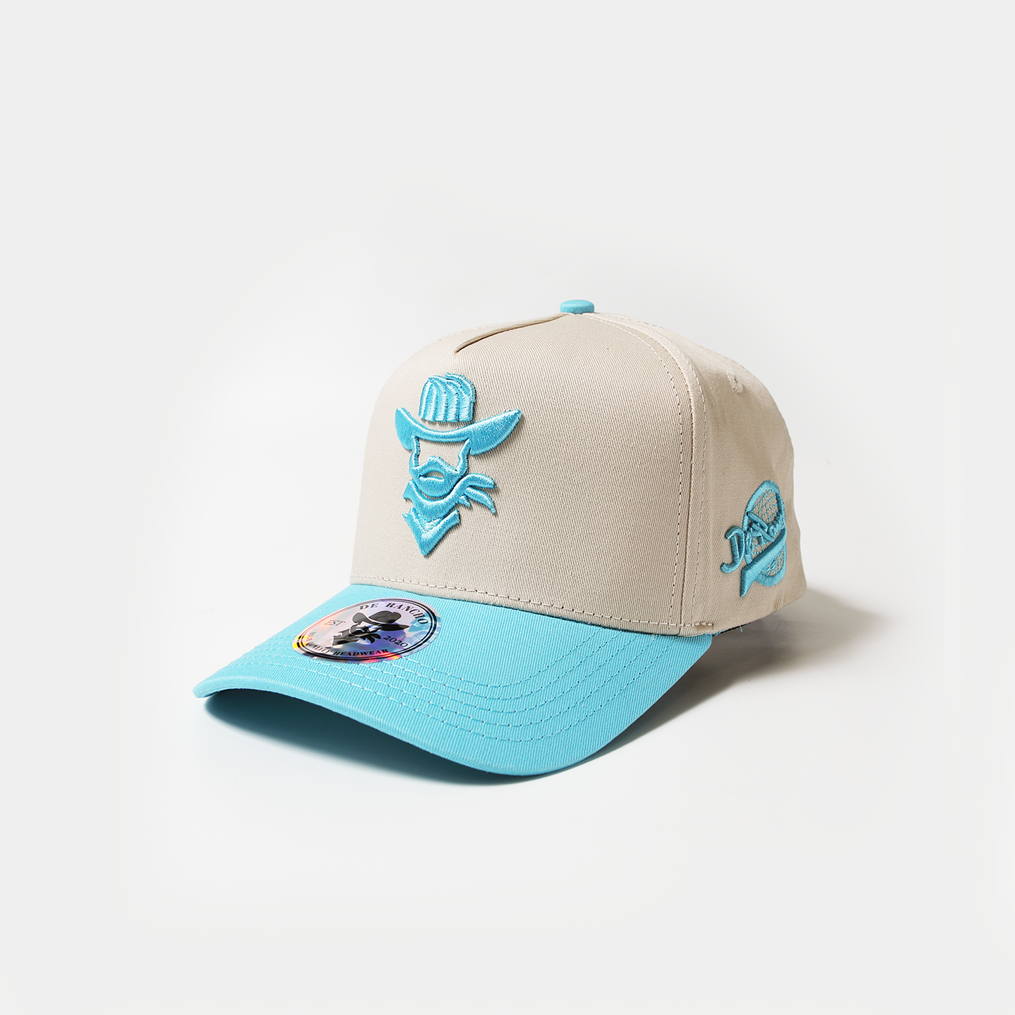 De Rancho a-frame hat (Cream/Blue)
