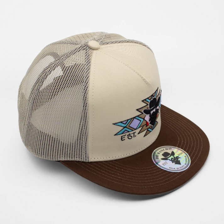 Tribal Cross Cowboy Hat (Khaki)