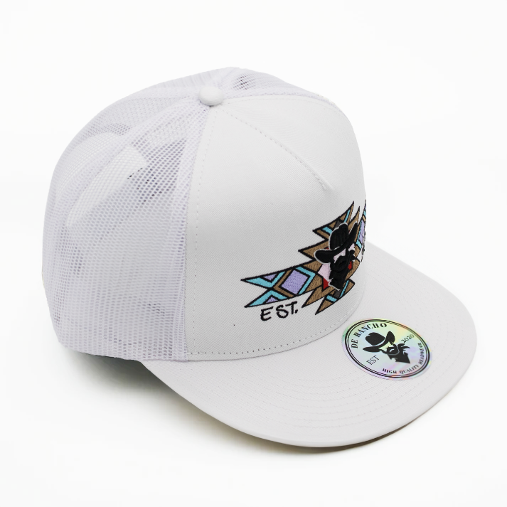 Tribal Cross Cowboy Hat (White)