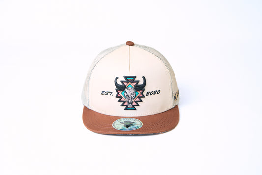 De Rancho Craneó Hat Kids(Cream/Brown) DR110
