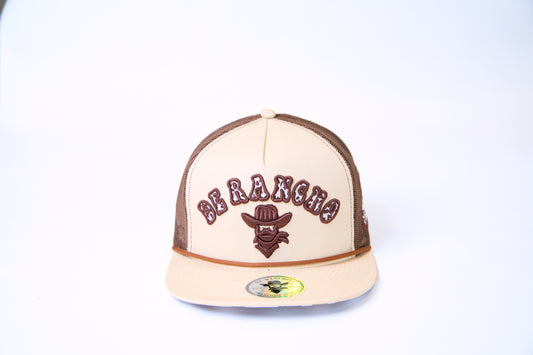 De Rancho Cow Print Hat 3 (Cream) DR173